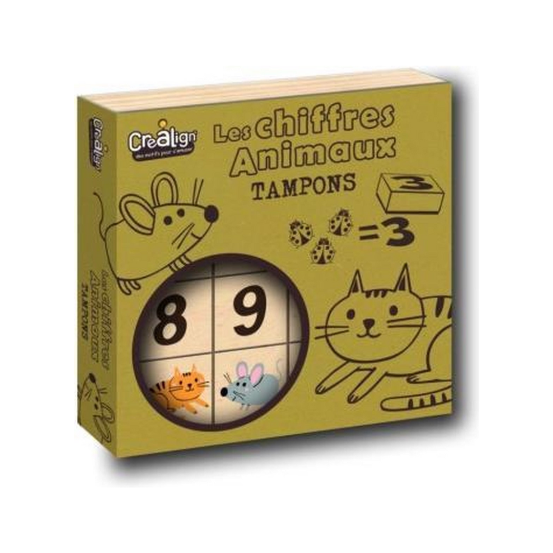 Carimbos Números e Animais