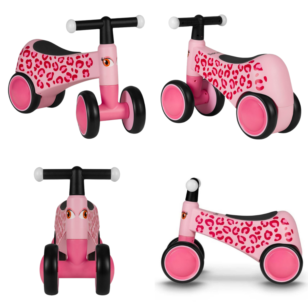 Triciclo sem pedais leopardo Sammy