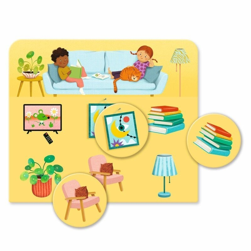 Jogo de tabuleiro loto 30 peças - A Casa