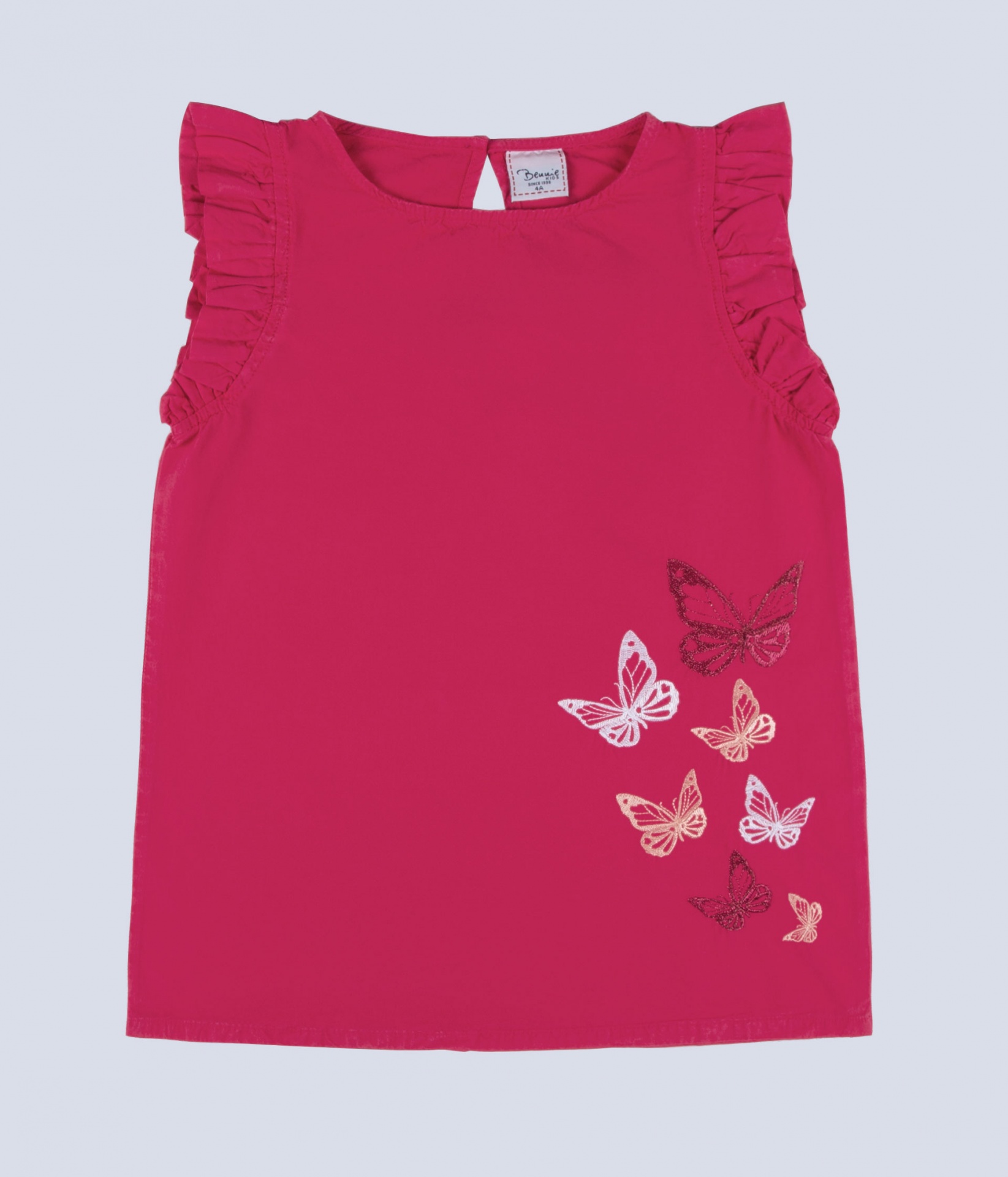 Vestido Butterfly rosa 4-8 anos