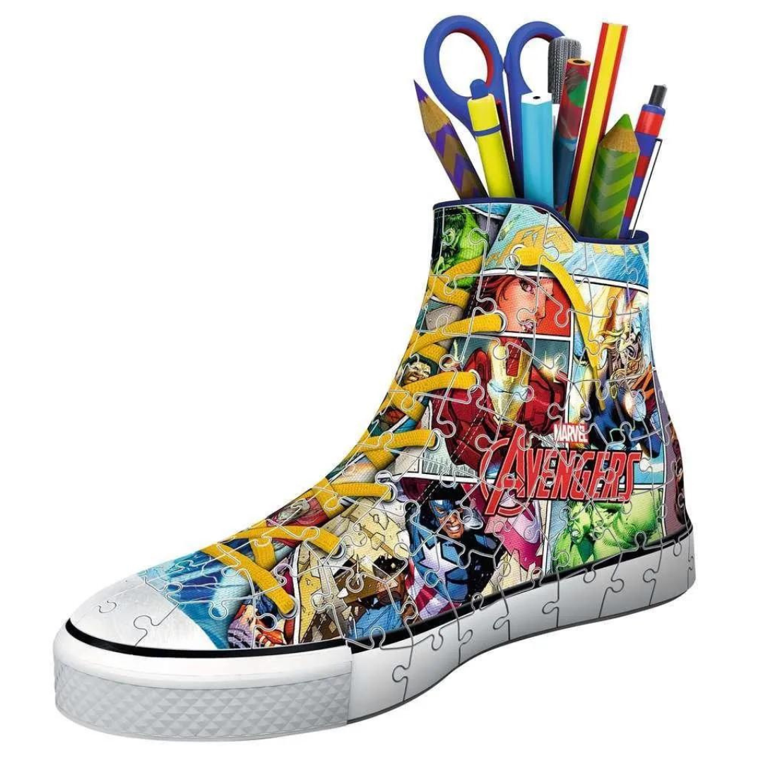 Puzzle 3D Sneaker Avengers 108 peças