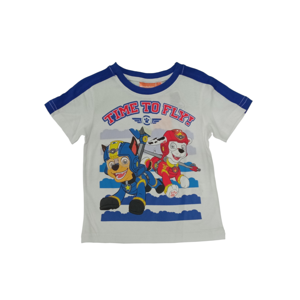 Conjunto t-shirt e calções Patrulha Pata azul 4-6 anos