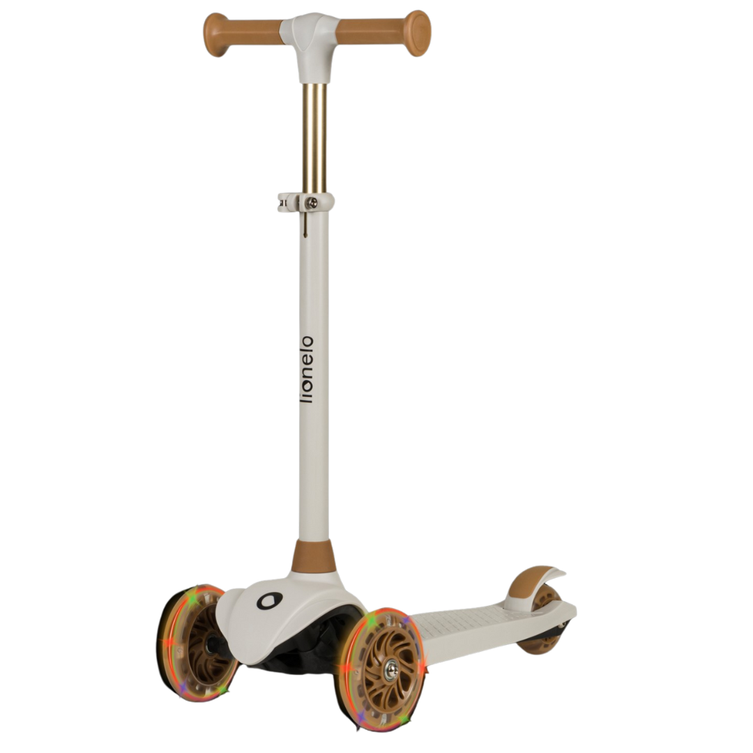 Trotinete 3 rodas Jessy cinza/castanho