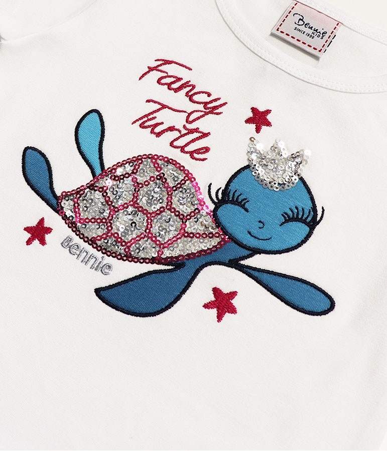 Conjunto t-shirt e legging Fancy Turtle  6 - 12 meses