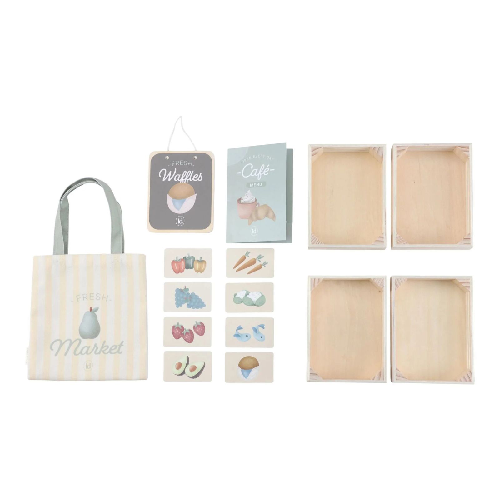 Barraca de Mercado em madeira 2 em 1