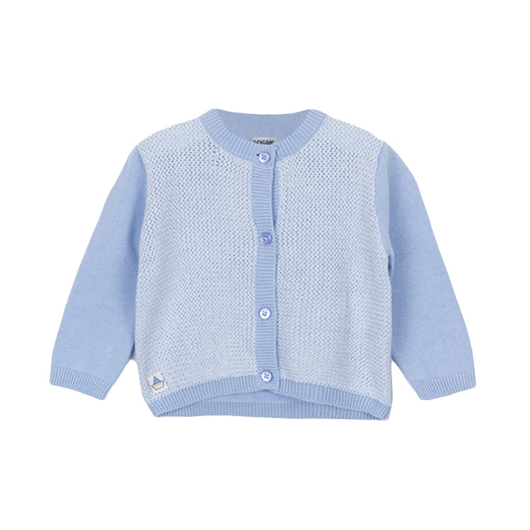 Casaco malha azul 1-9 meses