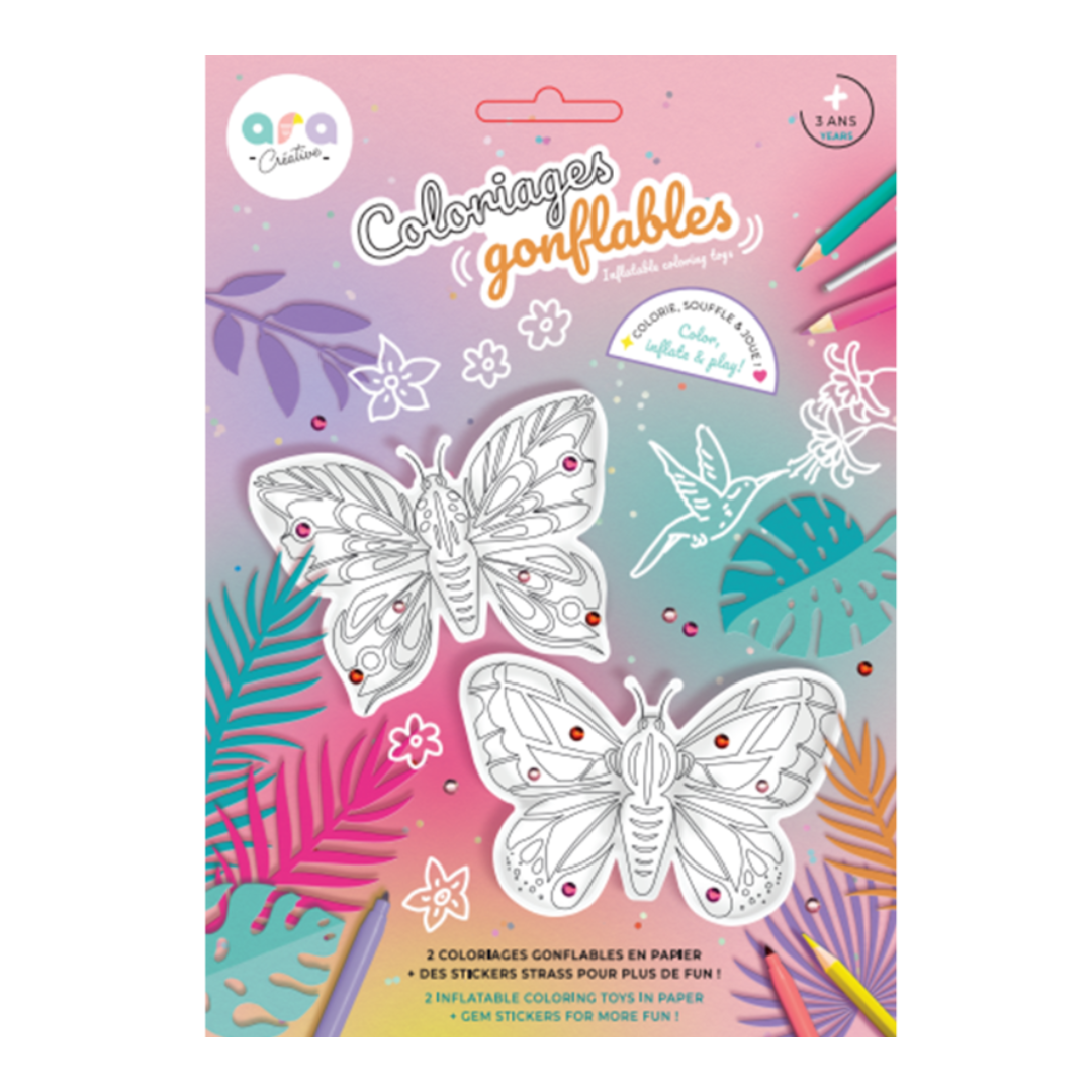 Desenhos insufláveis ​​para colorir - Borboletas