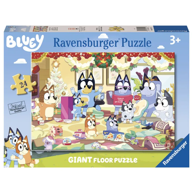 Puzzle Gigante Natal Bluey 24 peças