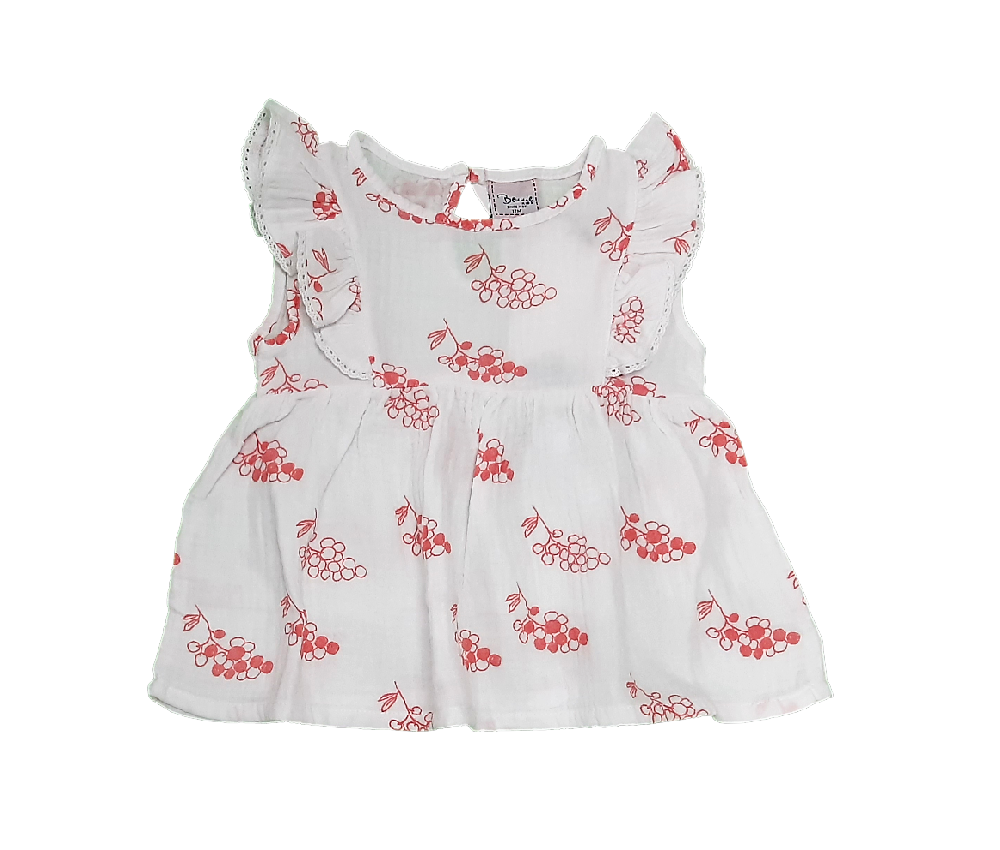 Túnica com folhos 6-24 meses