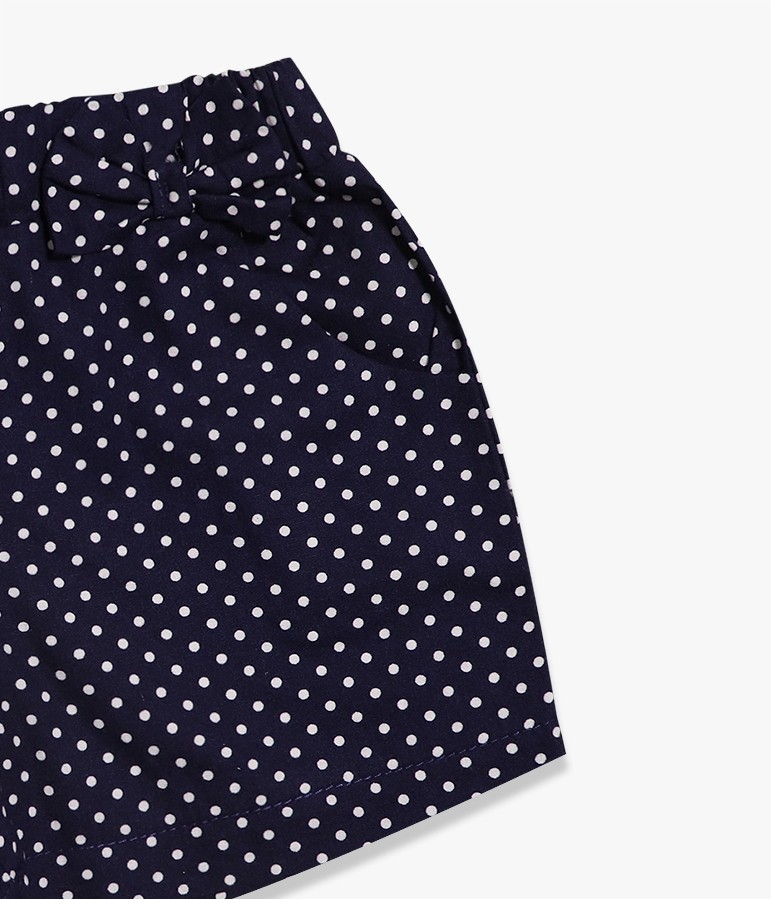 Conjunto calções e t-shirt com gola azul marinho 12-24 meses