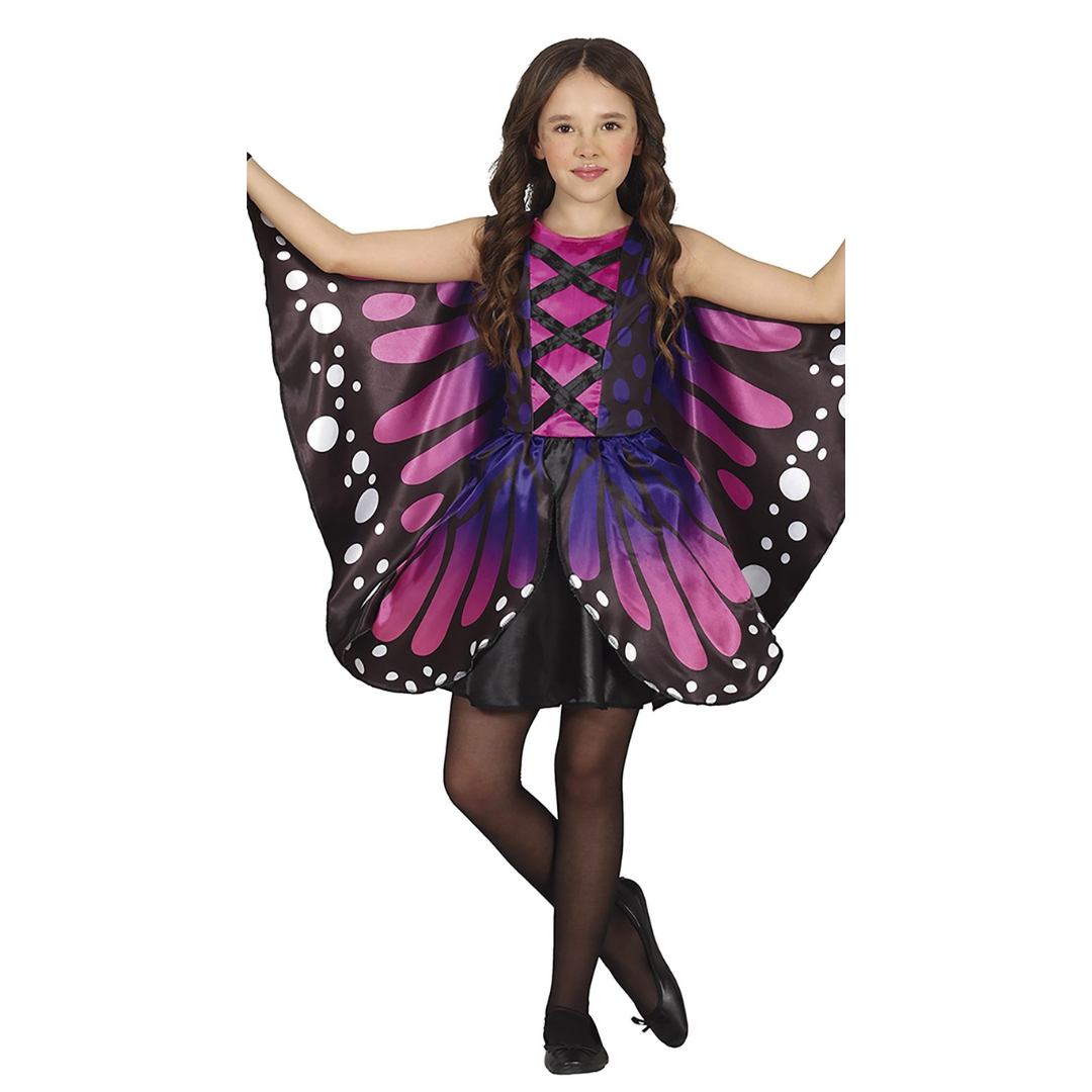 Fantasia Borboleta roxa 3-12 anos