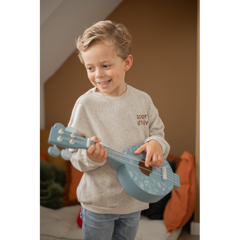 Banjo em madeira - azul