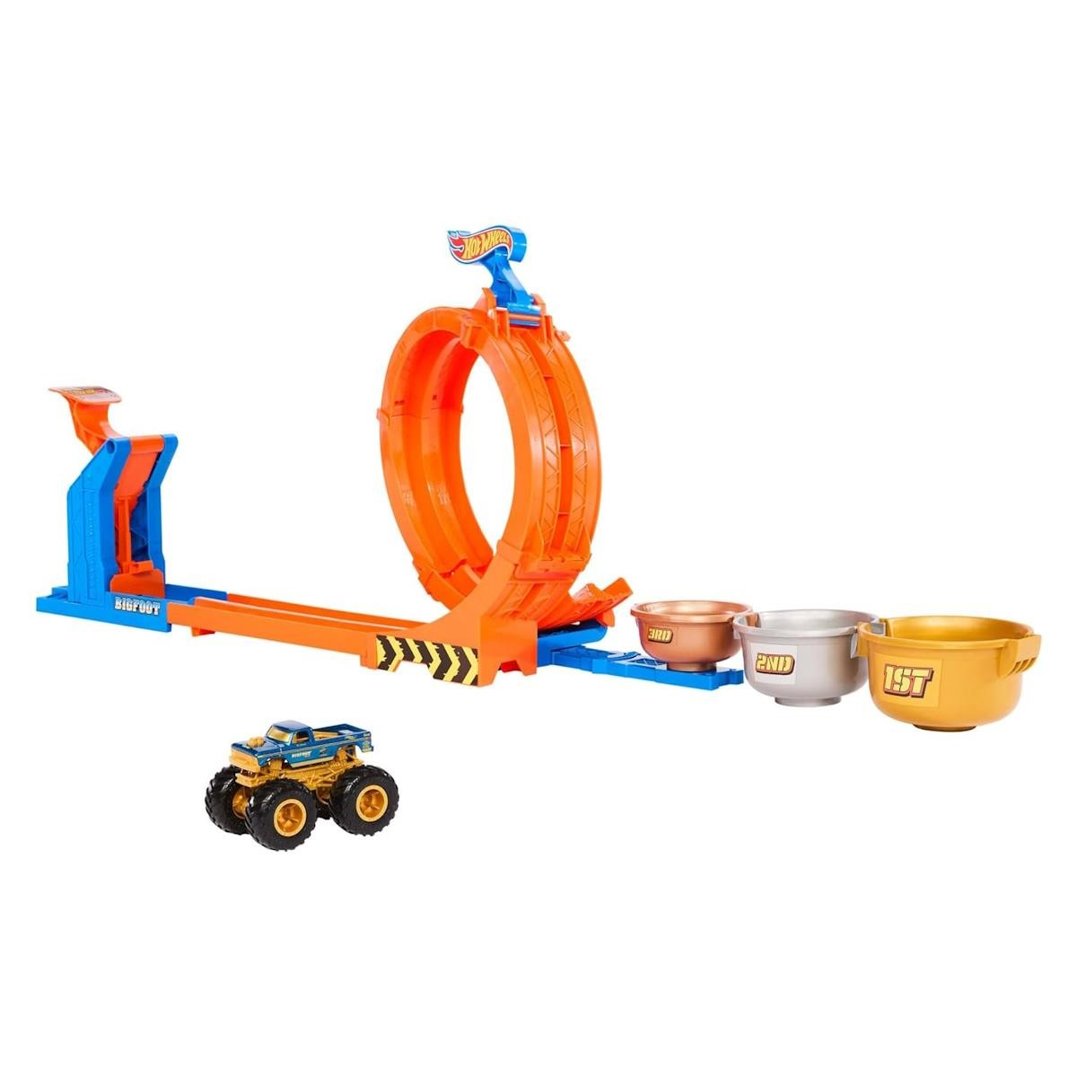 Hot Wheels Monster Trucks Loop and Flip Trophy Challenge