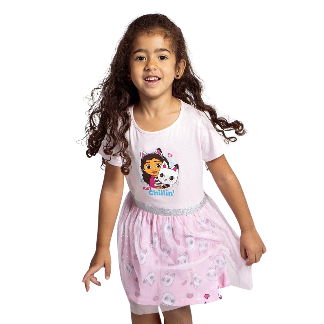 Vestido tule Gabby's Dollhouse 2-6 anos