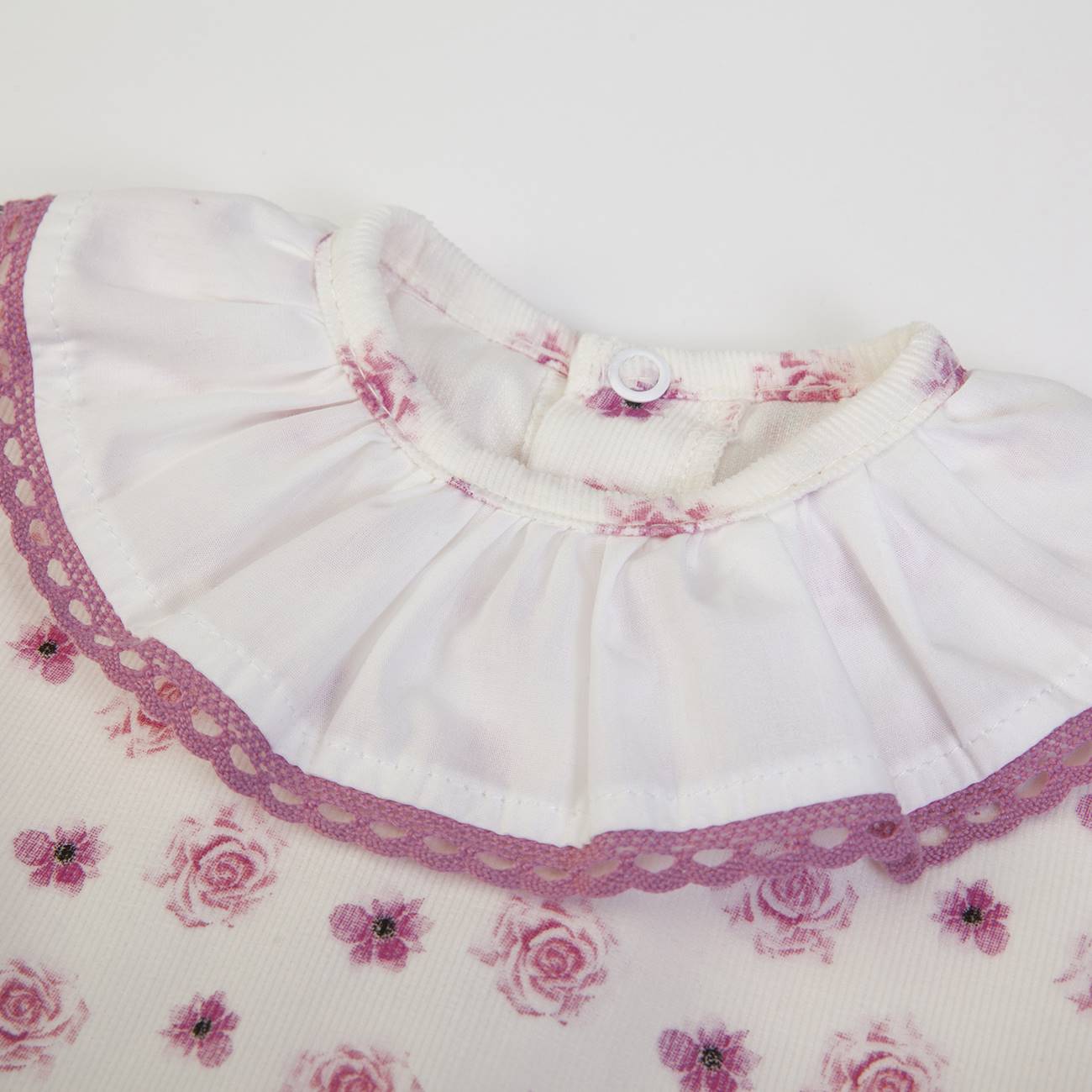 Vestido florido em bombazine 6-24 meses