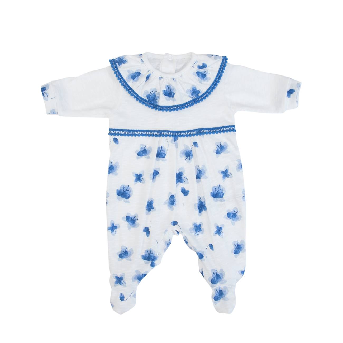 Babygrow orgânico florido 1-3 meses