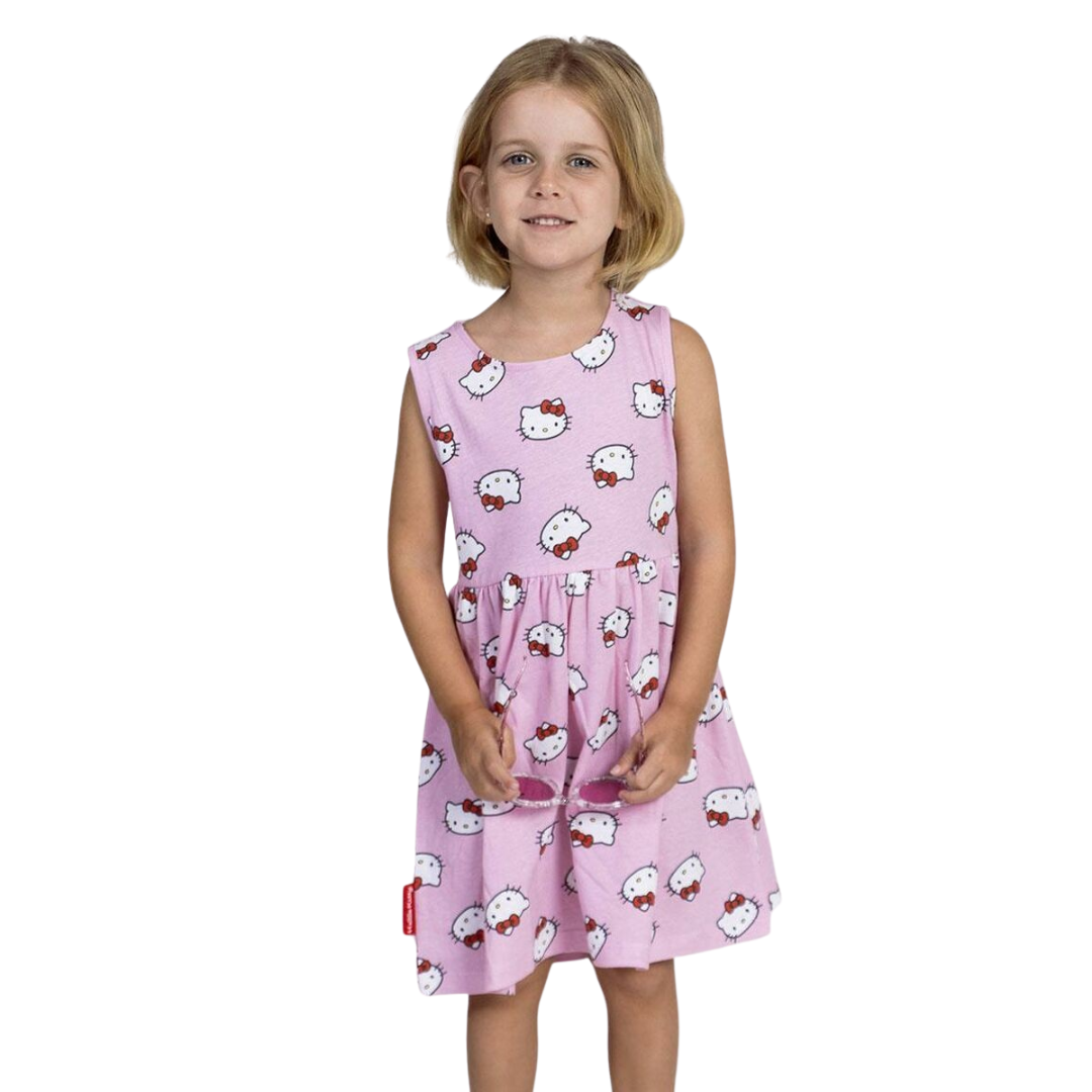 Vestido Hello Kitty 5-12 anos
