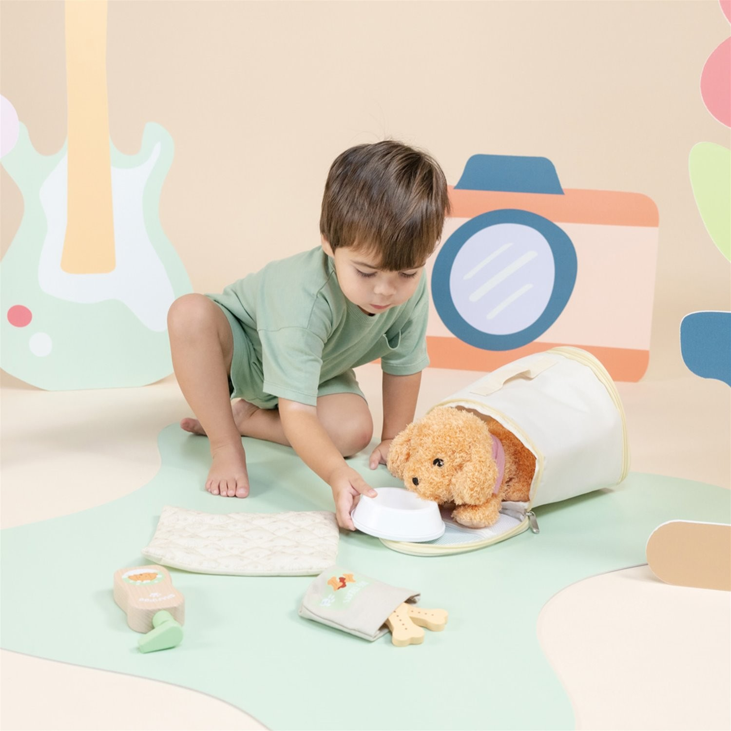 Conjunto cuidados com animais de estimação