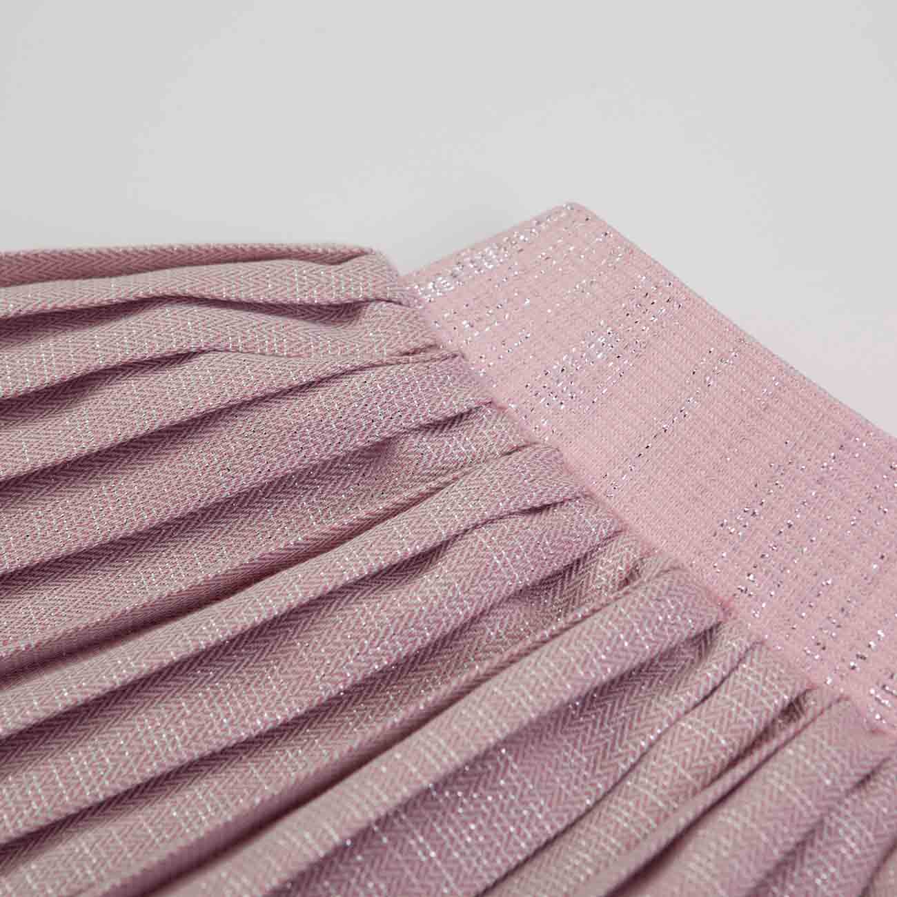 Camisola com gola e saia rosa 6-12 meses