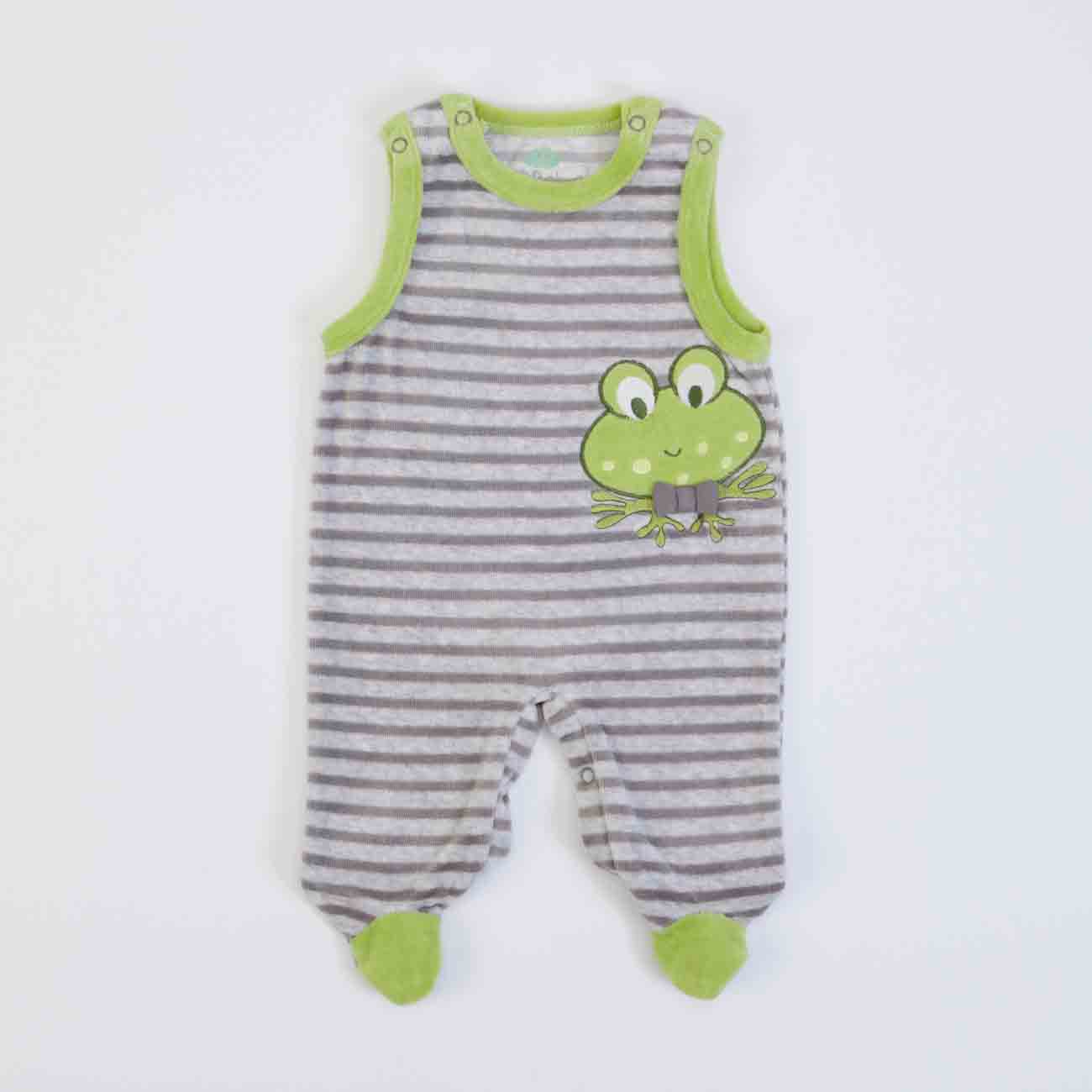 Conjunto jardineira e camisola Sapo - 1 mês