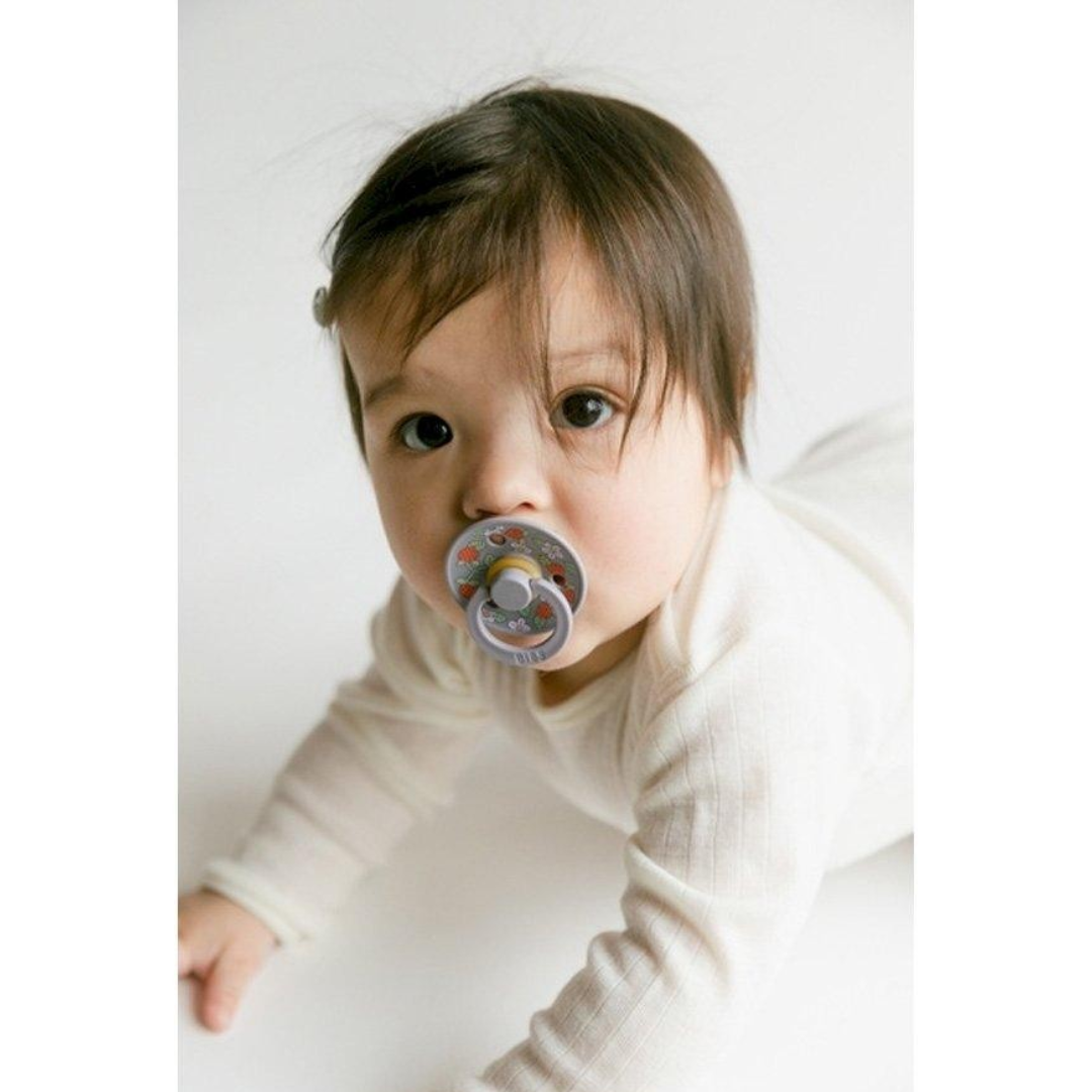 Pack 2 chupetas BIBS redondas Strawberries 0-6 meses