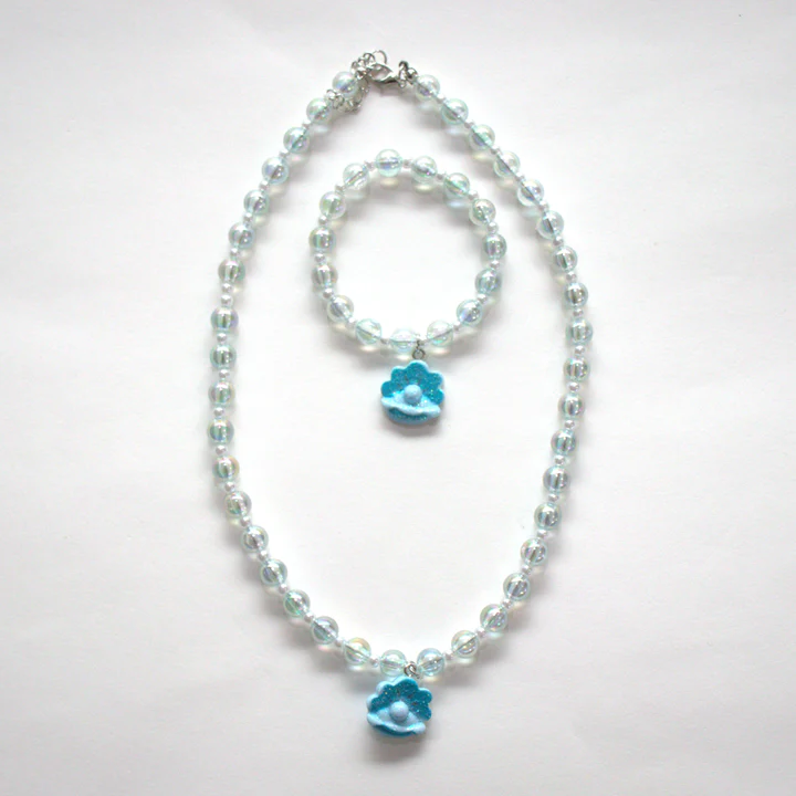 Gift Box Zoa Blue Tresor - colar e pulseira azul