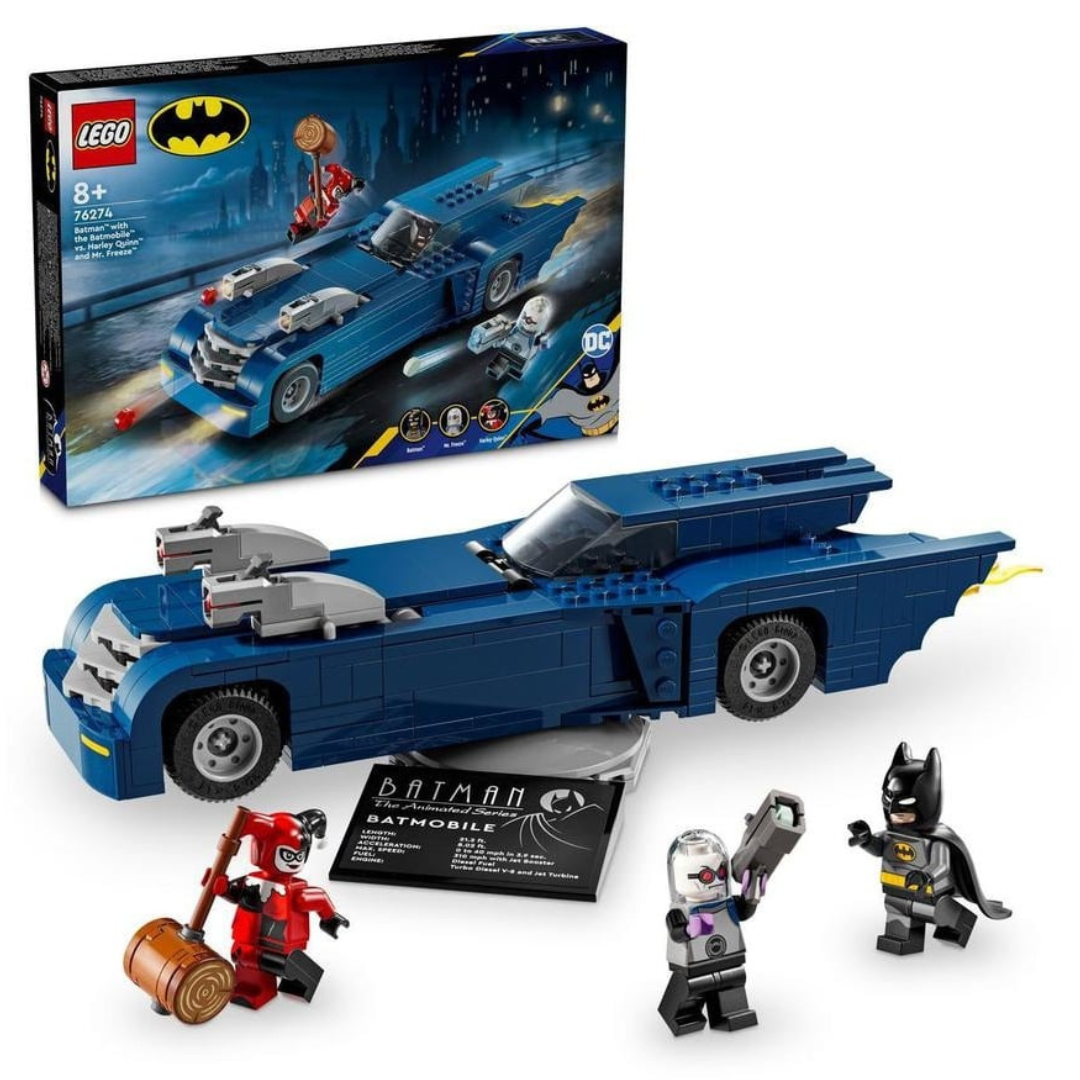 LEGO DC Comics 76274 - Batman com o Batmóvel Vs. Harley Quinn e Mr. Freeze