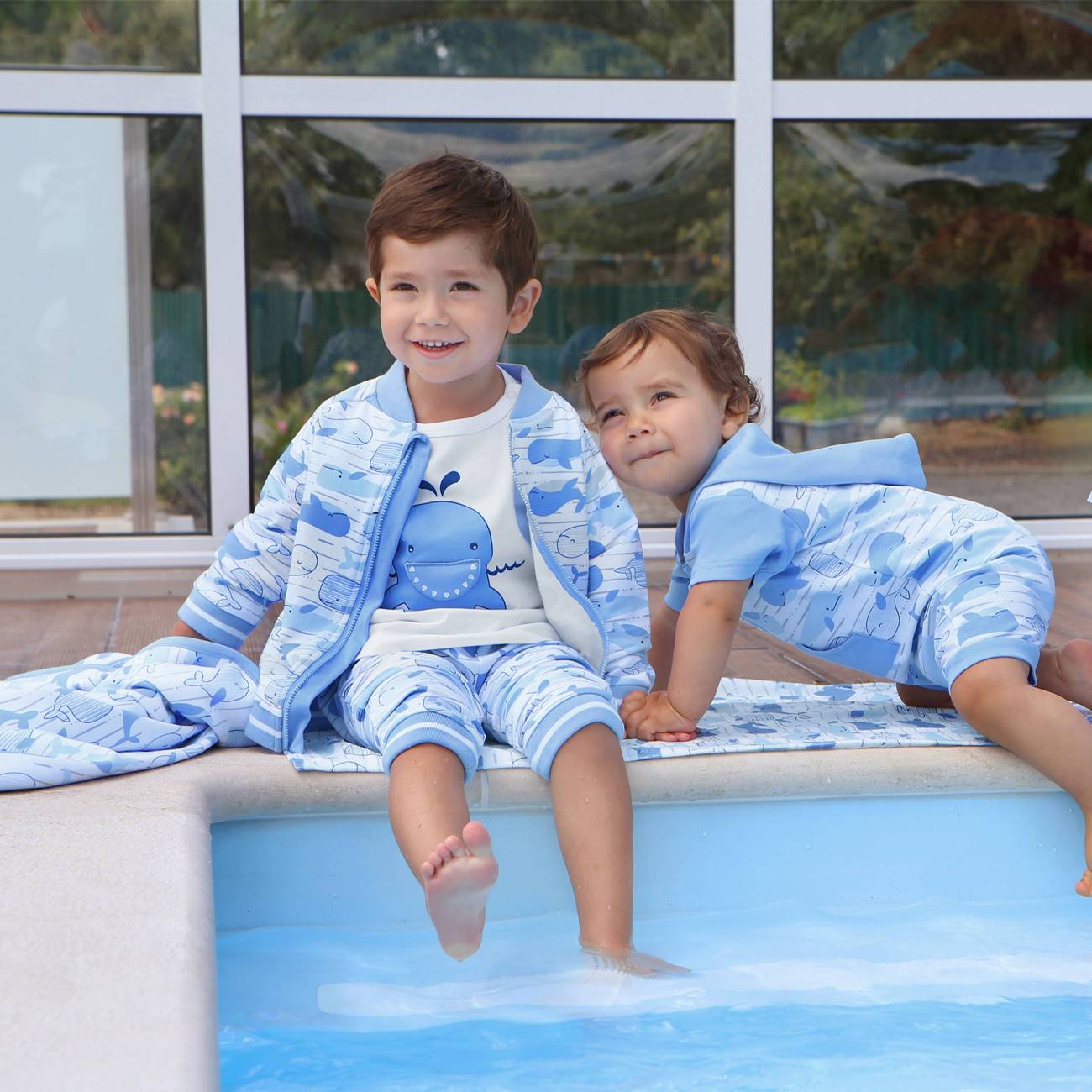 Casaco orgânico Baleia 24-36 meses