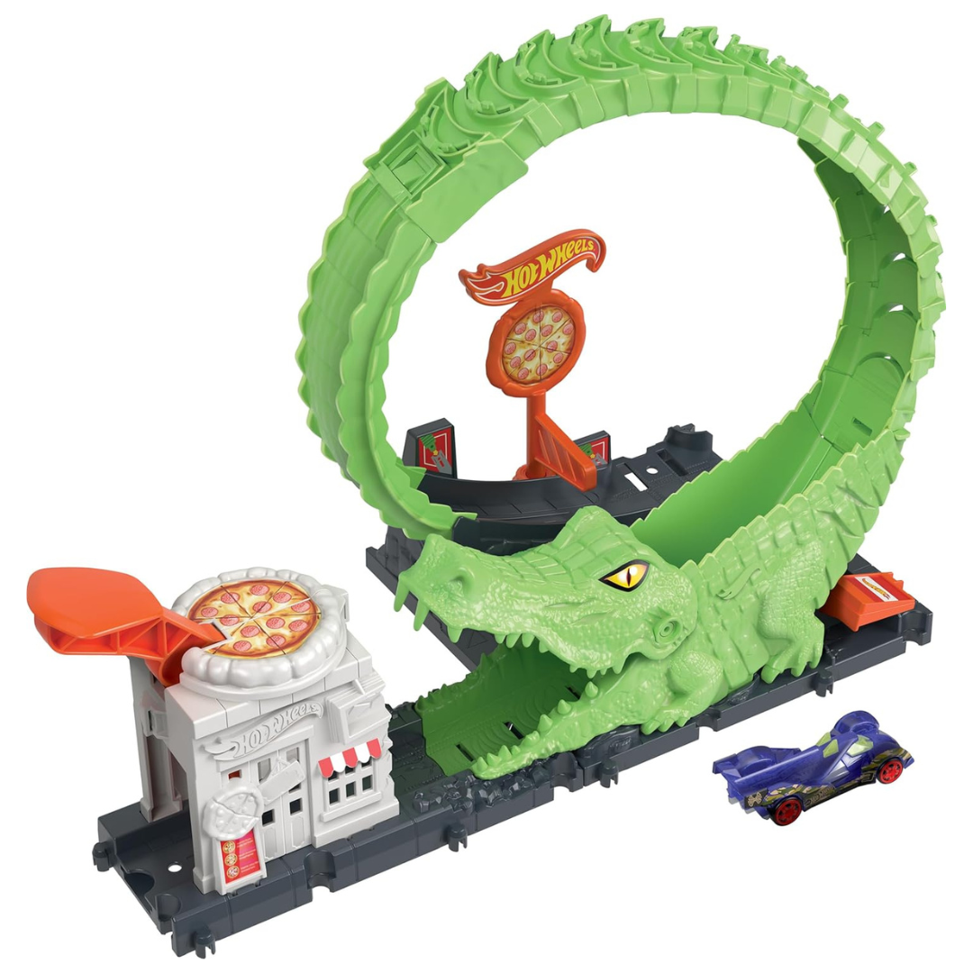 Hot Wheels City Looping de Ataque do Crocodilo