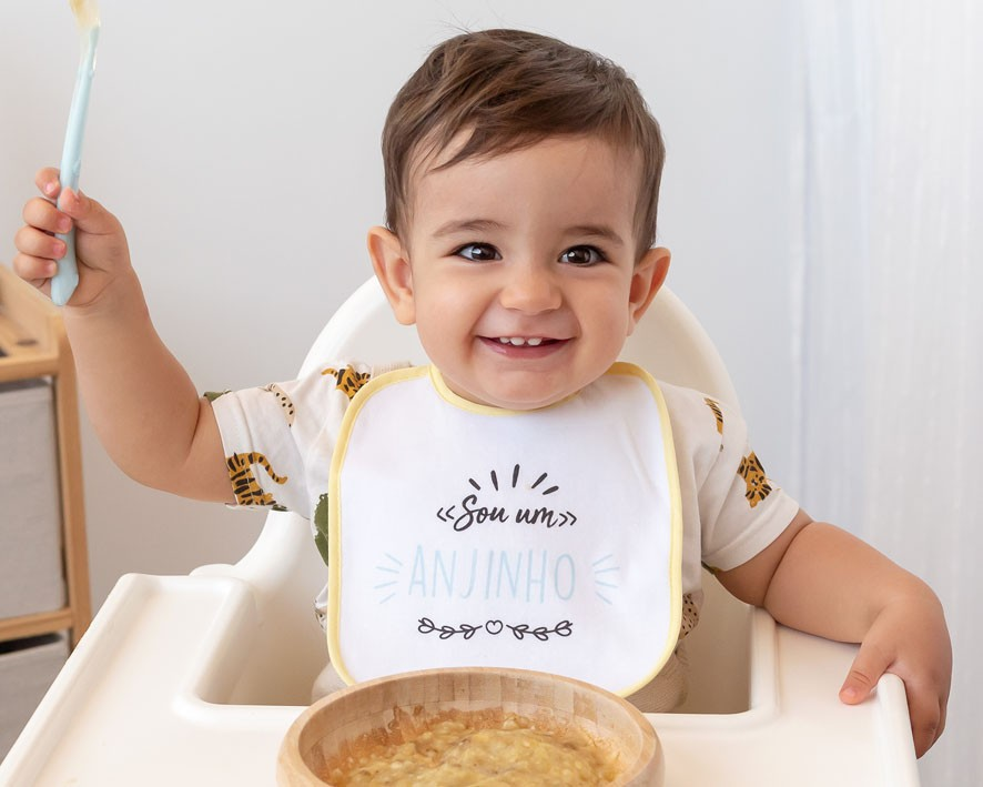 Conjunto 7 babetes com frases divertidas