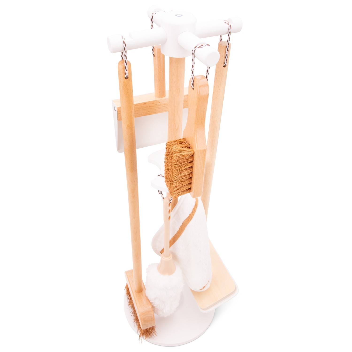 Conjunto de limpeza em madeira