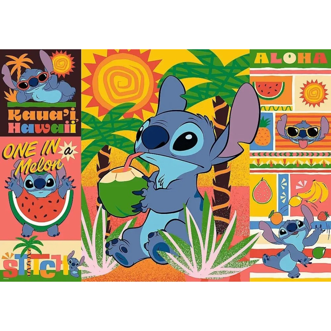 Puzzle Holiday with Stitch 500 peças