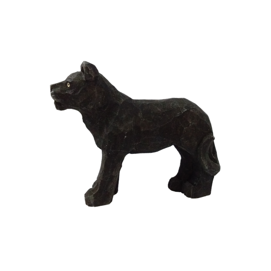 Pantera negra em madeira