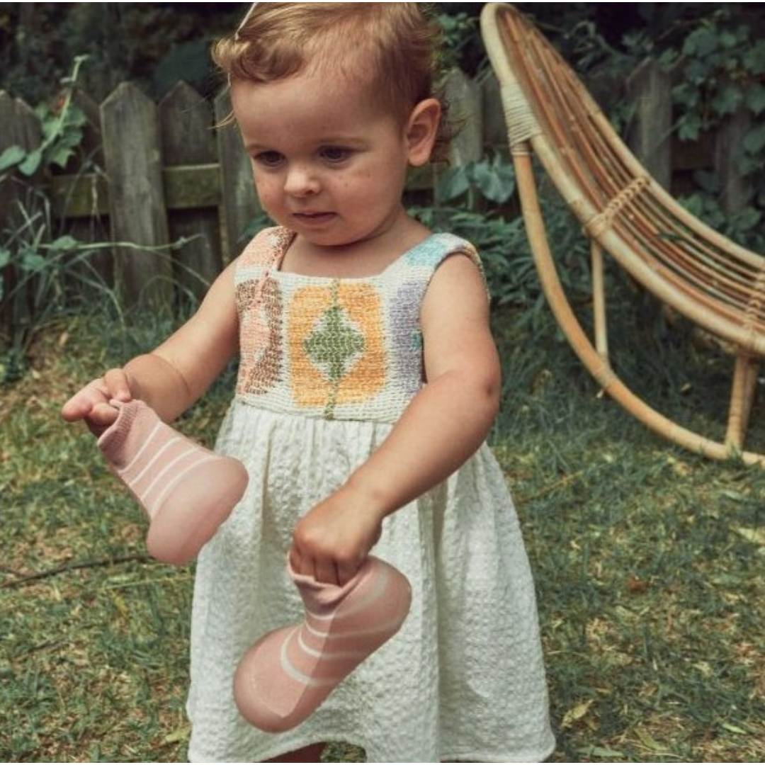 Sapato meia Attipas bamboo Summer bear rosa N19-22.5