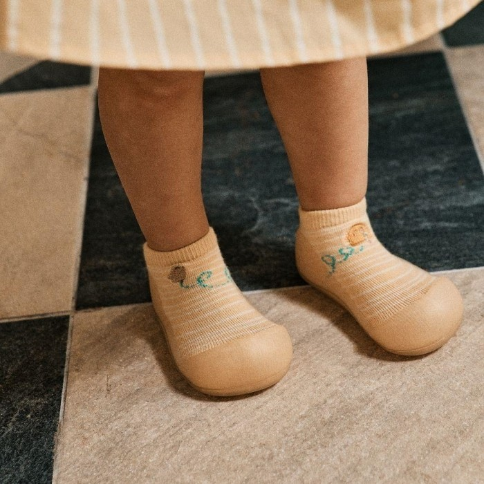 Sapato meia Attipas bamboo Sun amarelo N19-22.5