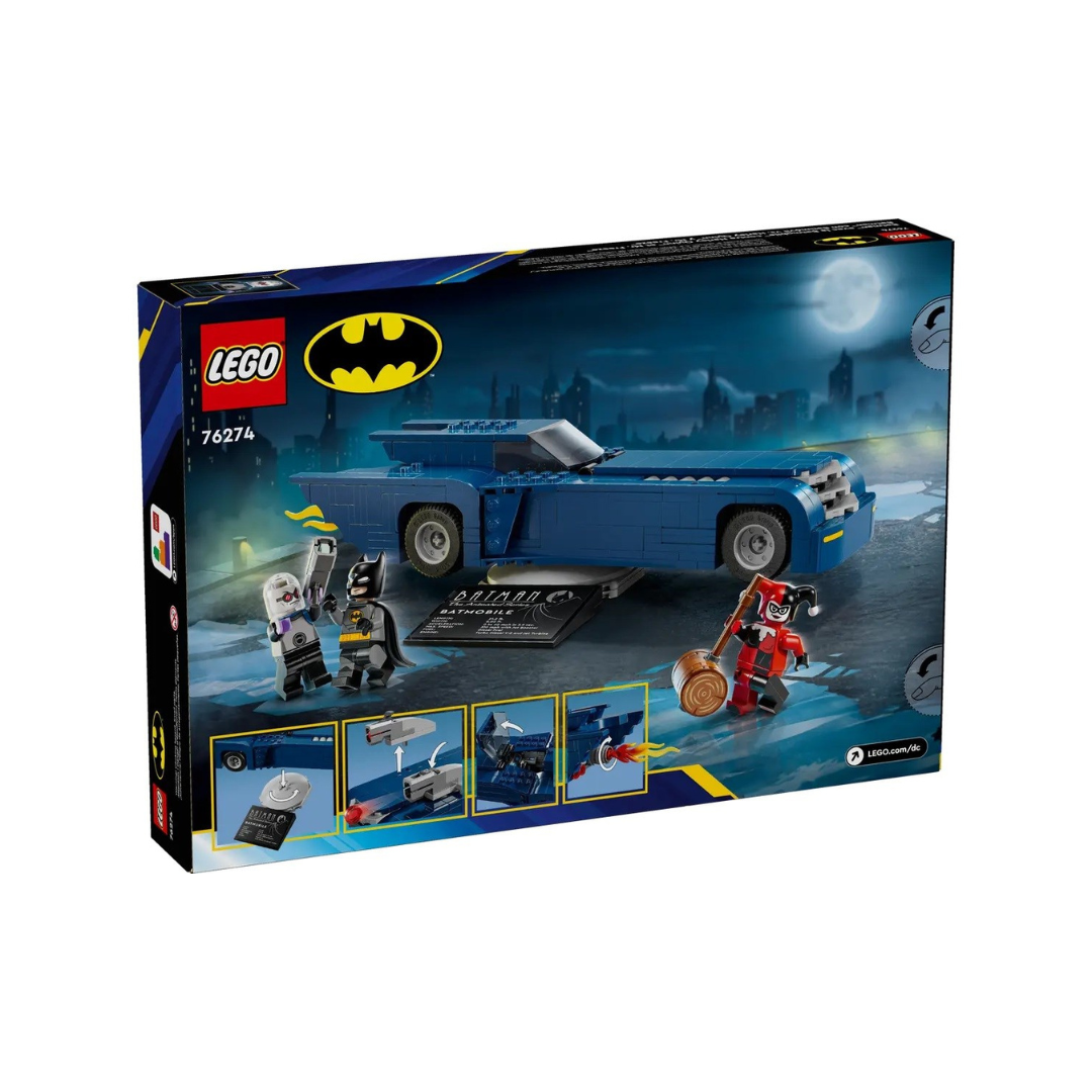 LEGO DC Comics 76274 - Batman com o Batmóvel Vs. Harley Quinn e Mr. Freeze