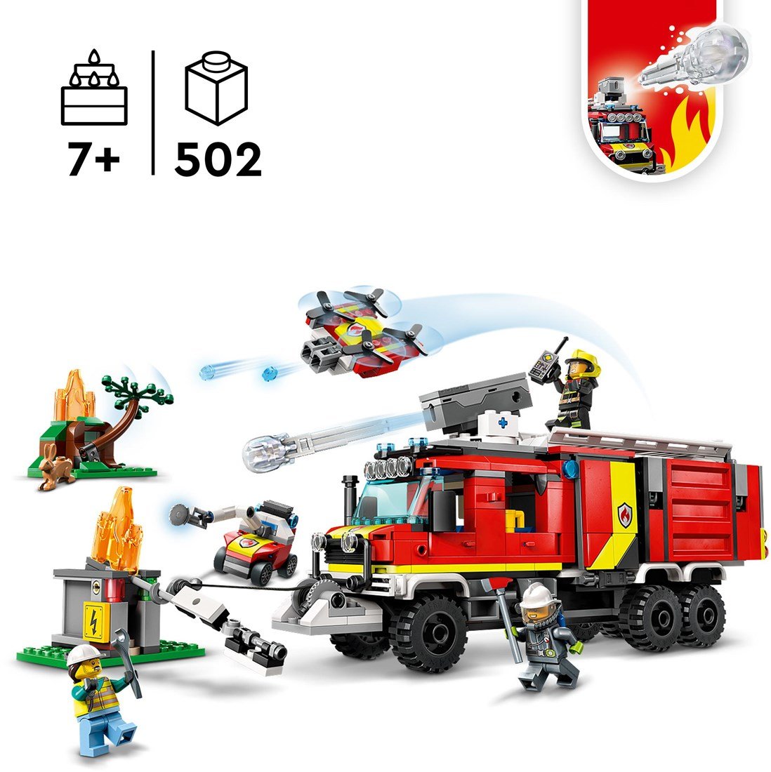 LEGO City 60374 - Camião controlo de incêndios