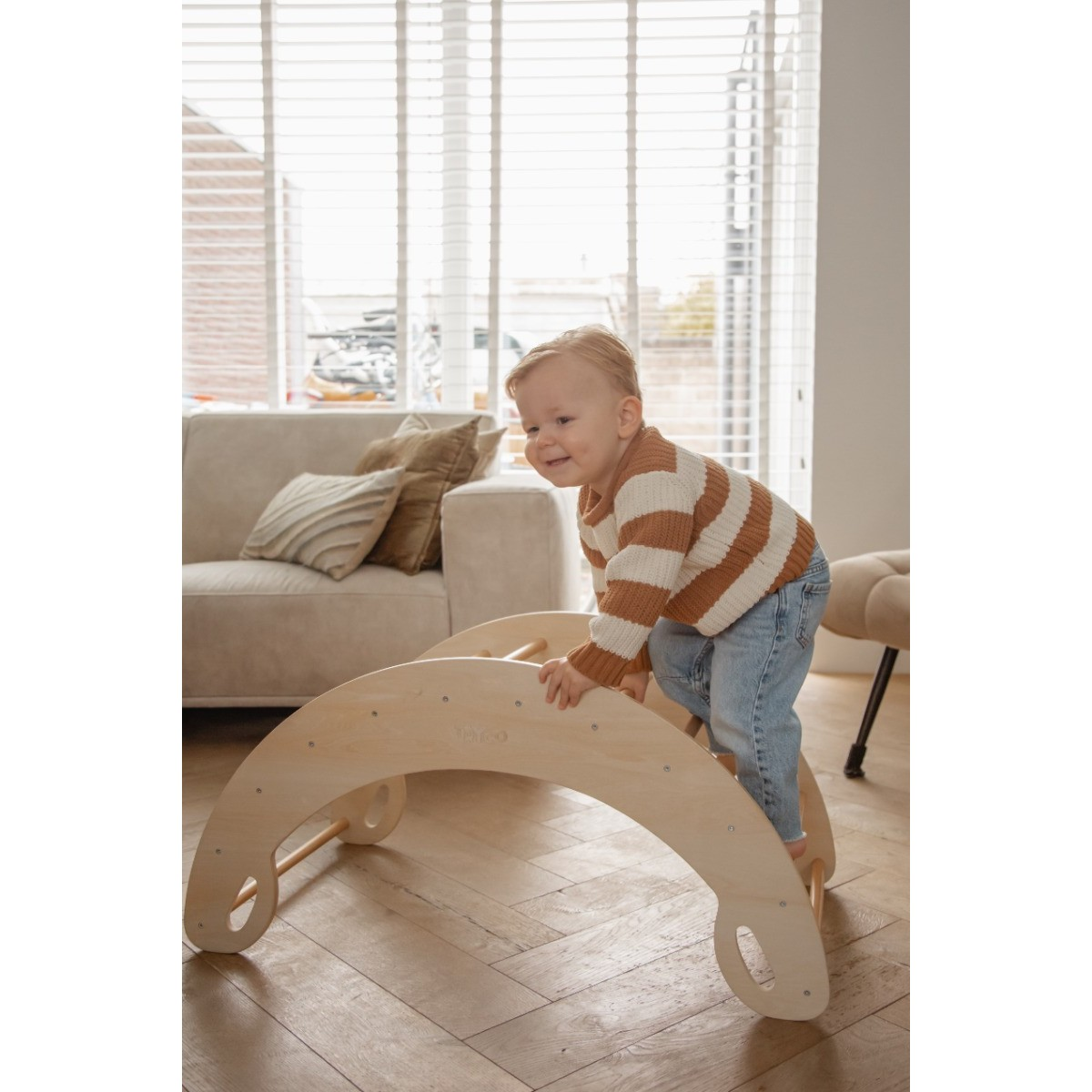 Arco escalada/baloiço em madeira