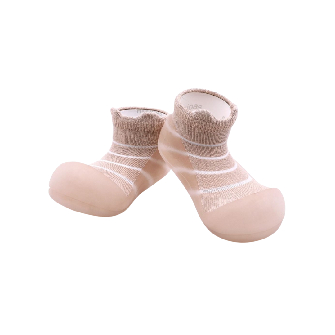 Sapato meia Attipas bamboo Summer bear bege N19-22.5