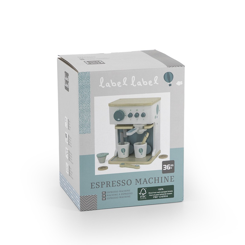 Máquina de café expresso em madeira Verde