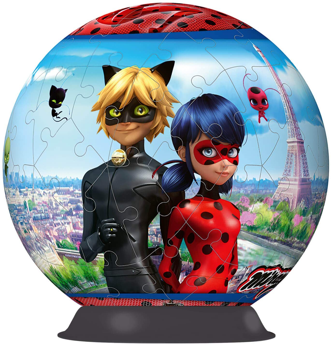 Puzzle 3D Redondo Miraculous Lady Bug 72 peças