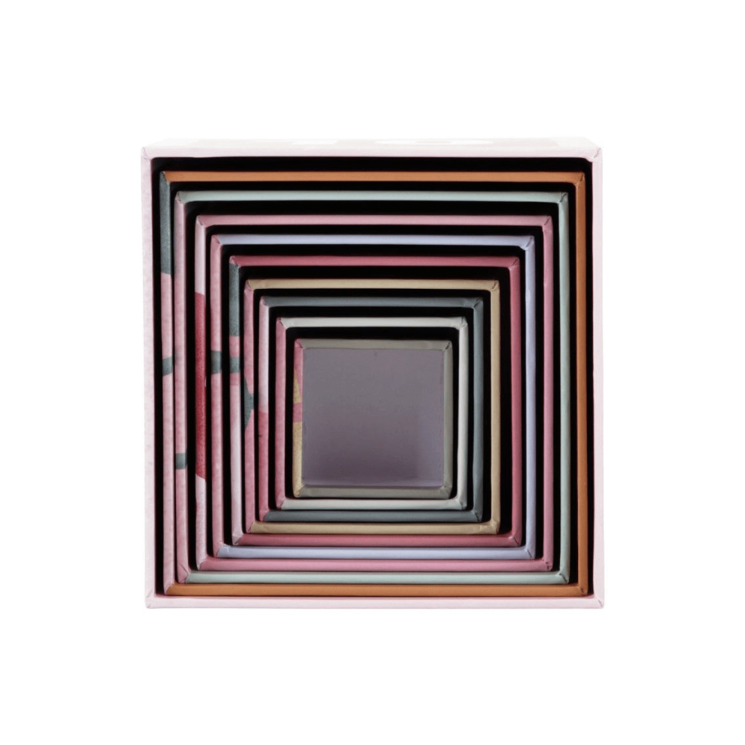 Cubos de empilhar em cartão - Flowers & Butterflies