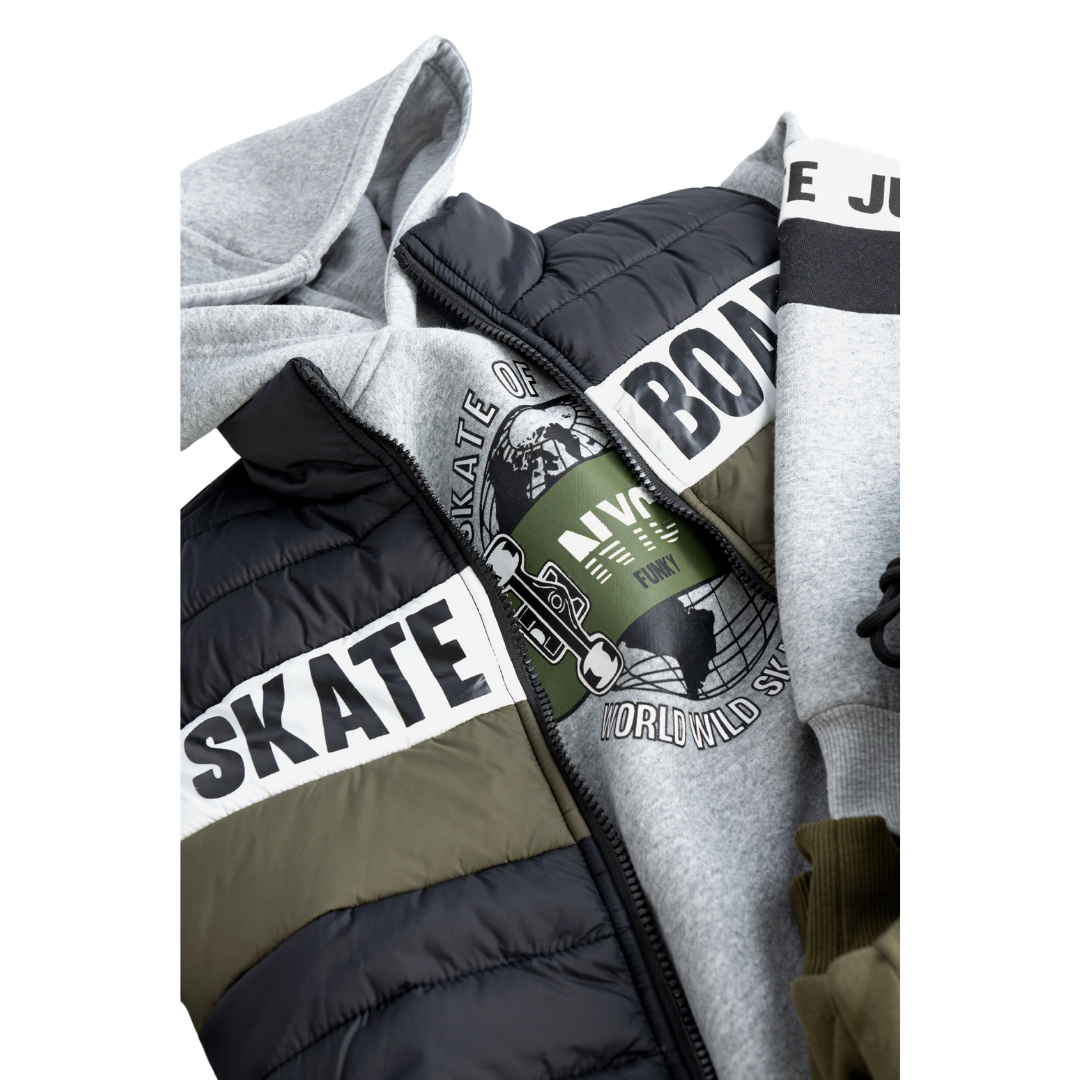 Colete acolchoado Skate Board 6-16 anos