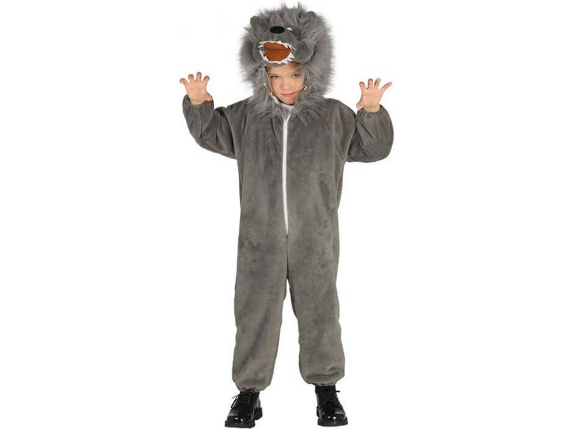 Fantasia Lobo mau 3-6 anos