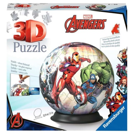 Puzzle 3D Redondo Avengers 72 peças