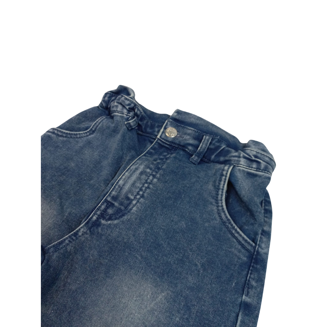 Calças de ganga azuis escuras 6-16 anos