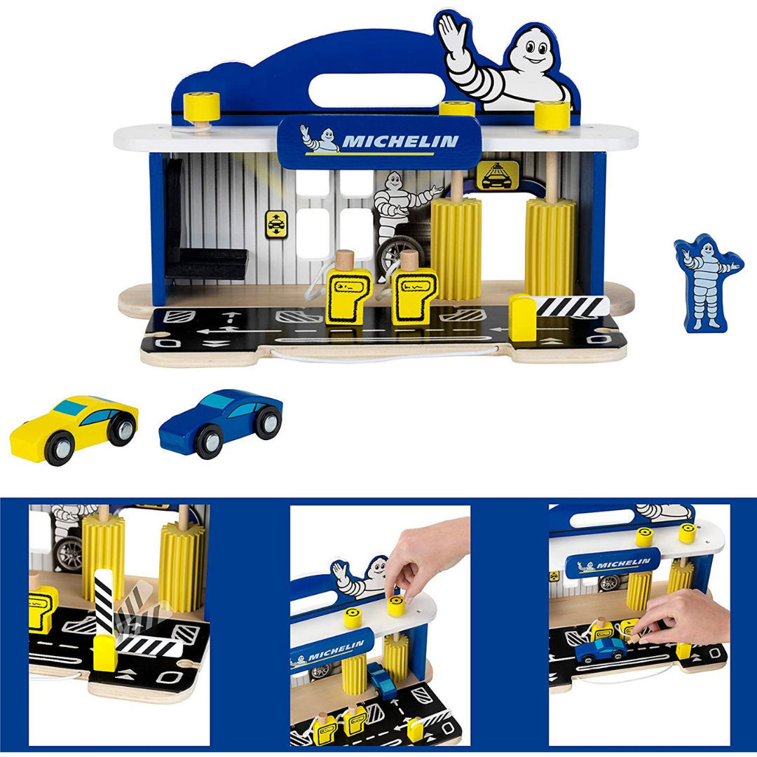 Estação de serviço Michelin em madeira