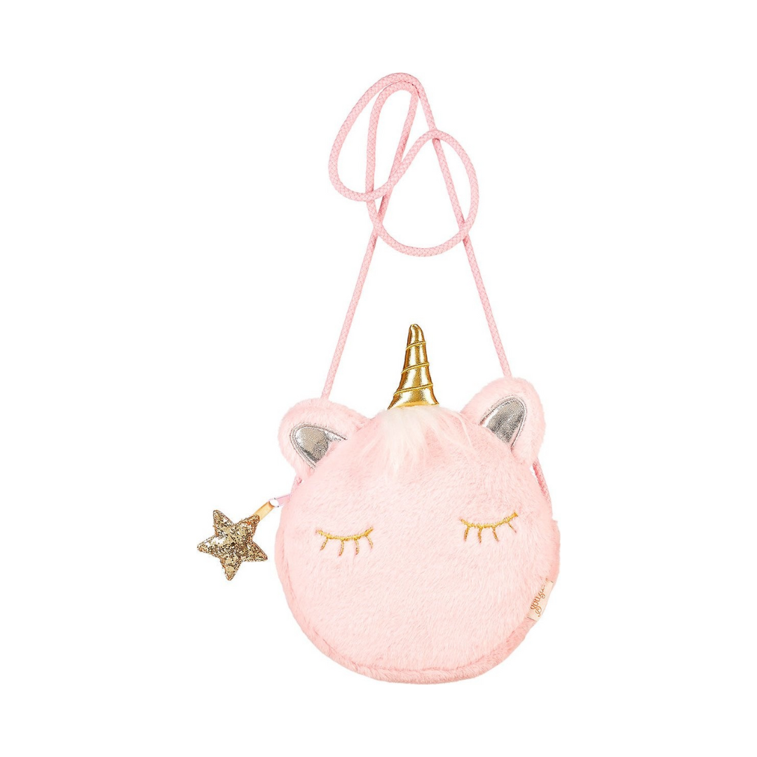 Mala tiracolo Unicórnio com pelo