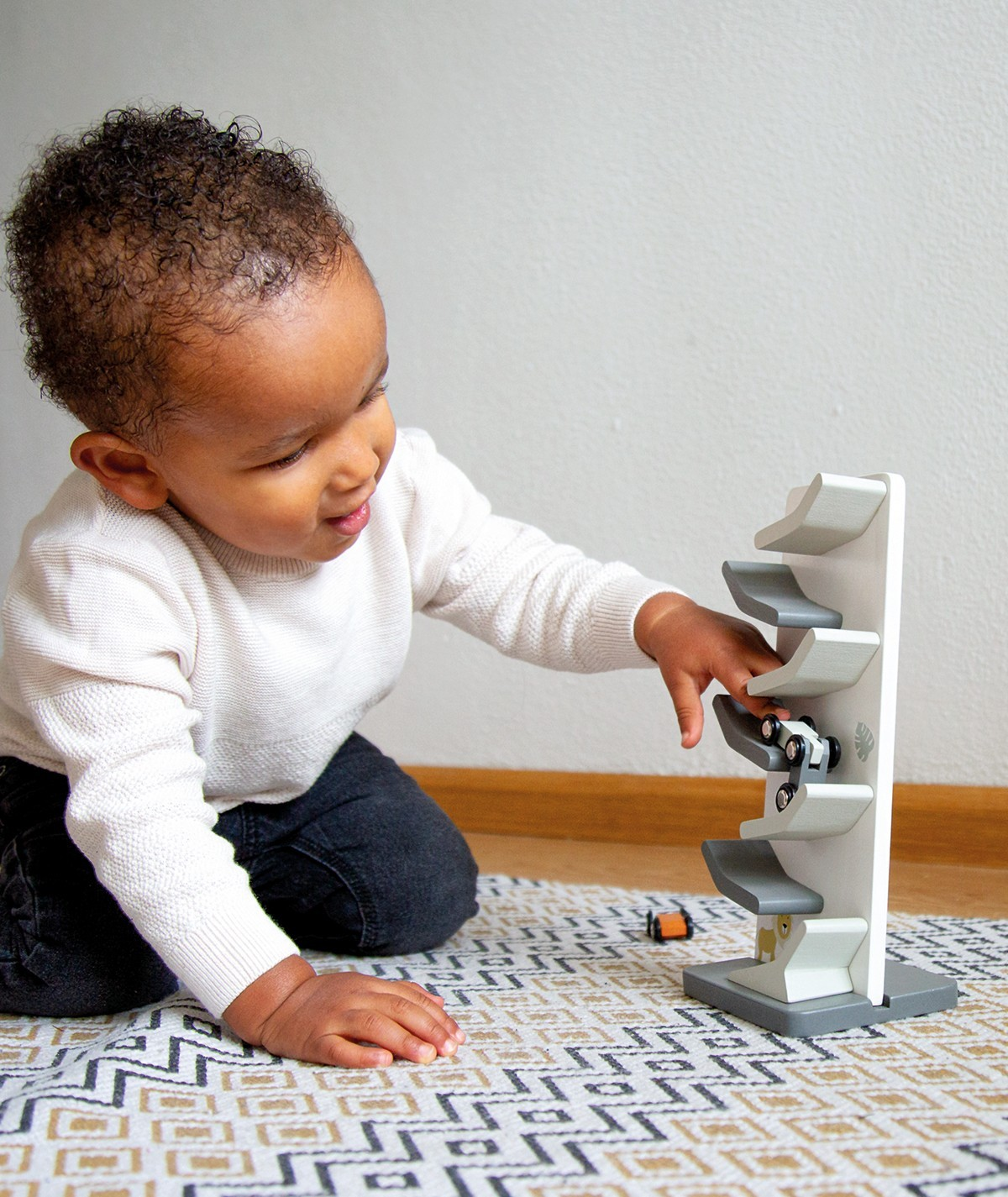 Pista de carros zigzag Race-track em madeira