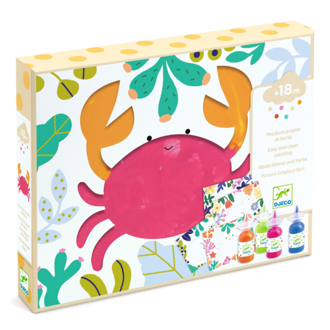 Pintar o Oceano - Atividade de pintura com guaches